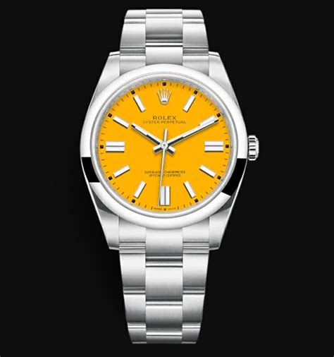 rolex cadran jaune